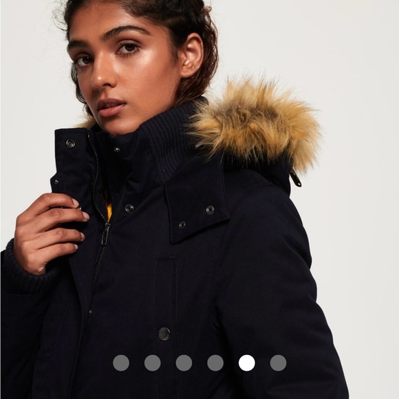 Superdry Model Microfibre Dark Forest Green Jacket US 2 - Picture 5 of 8